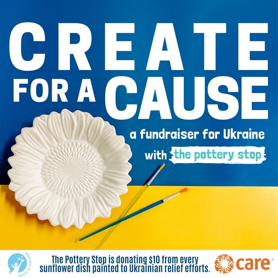 Create For A Cause A Fundraiser For Ukraine The Pottery Stop
